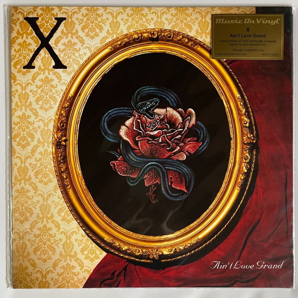 X Ain't Love Grand NEW Limited Numbered Gold Colored Vinyl Record 2023 Punk